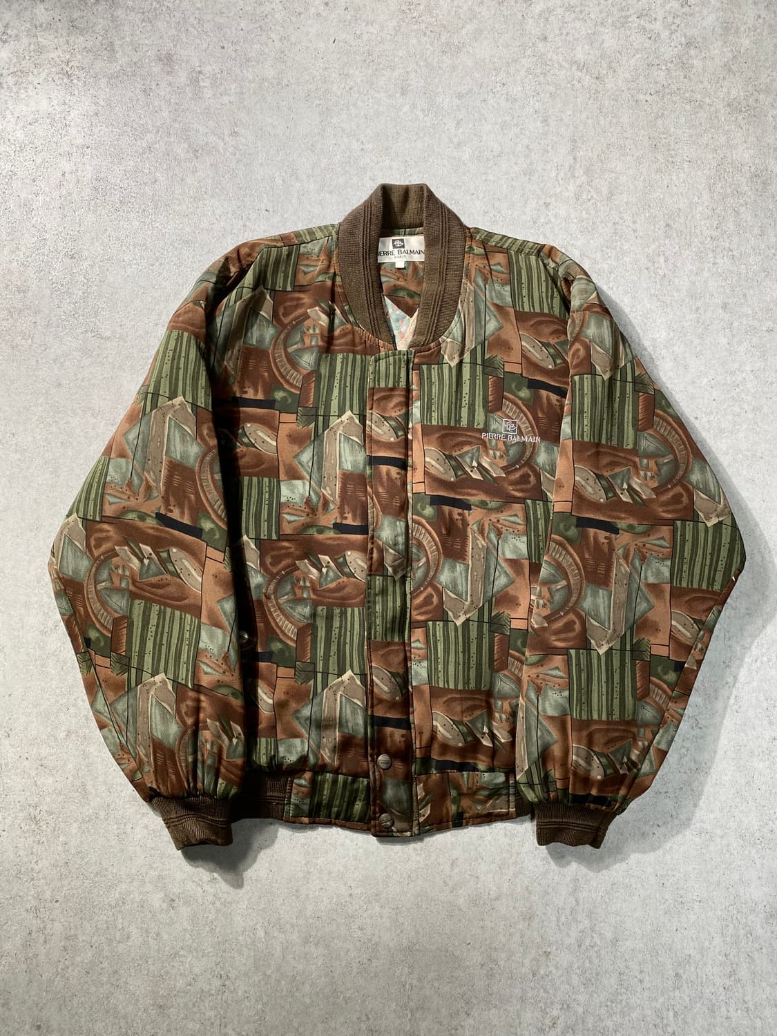 [XL] 90s Pierre Balmain 발망 에스닉 블루종 자켓 상품이미지1