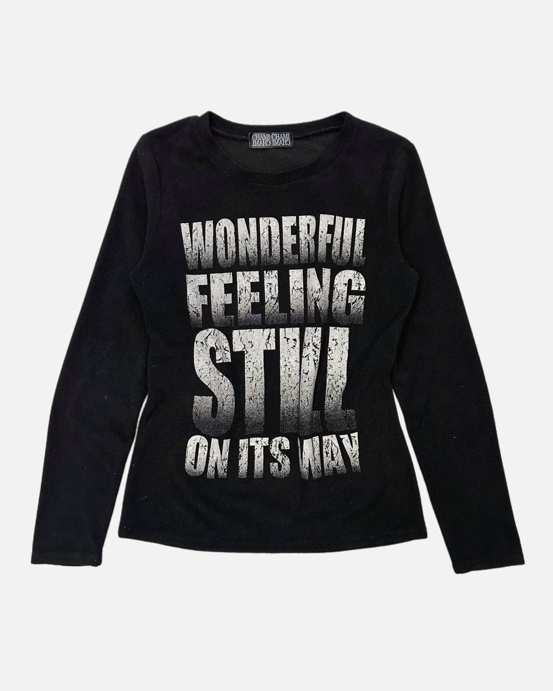 grunge lettering fleece t-shirt 상품이미지1