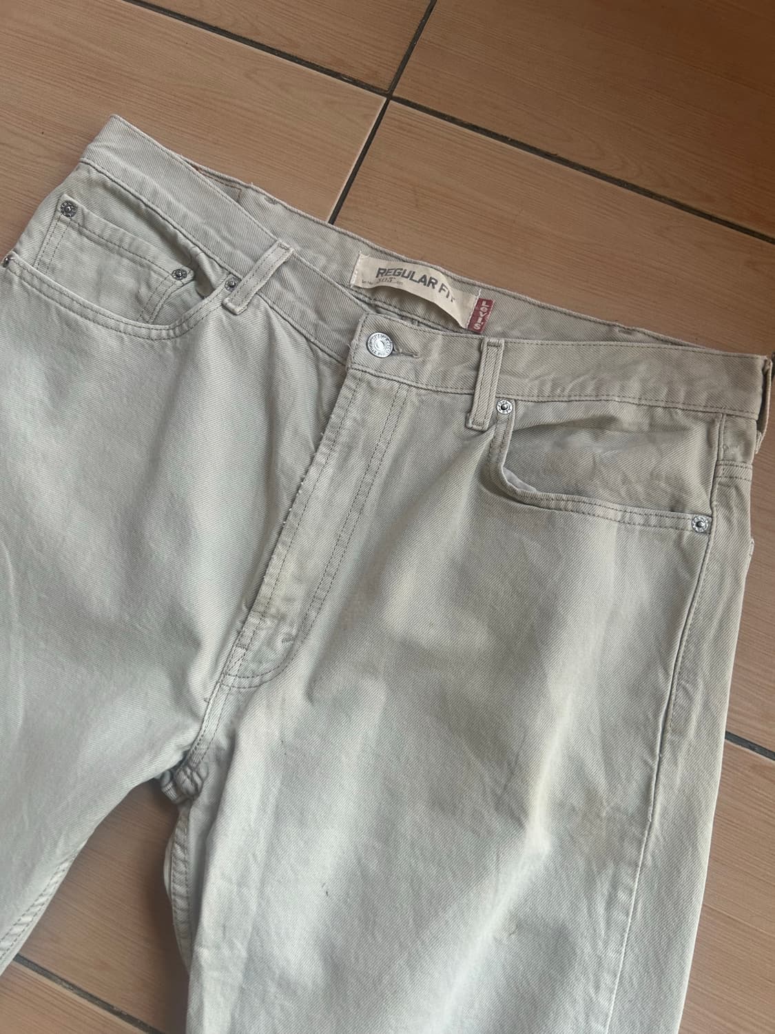 00‘s 리바이스505 크림진 38(36)in 상품이미지2