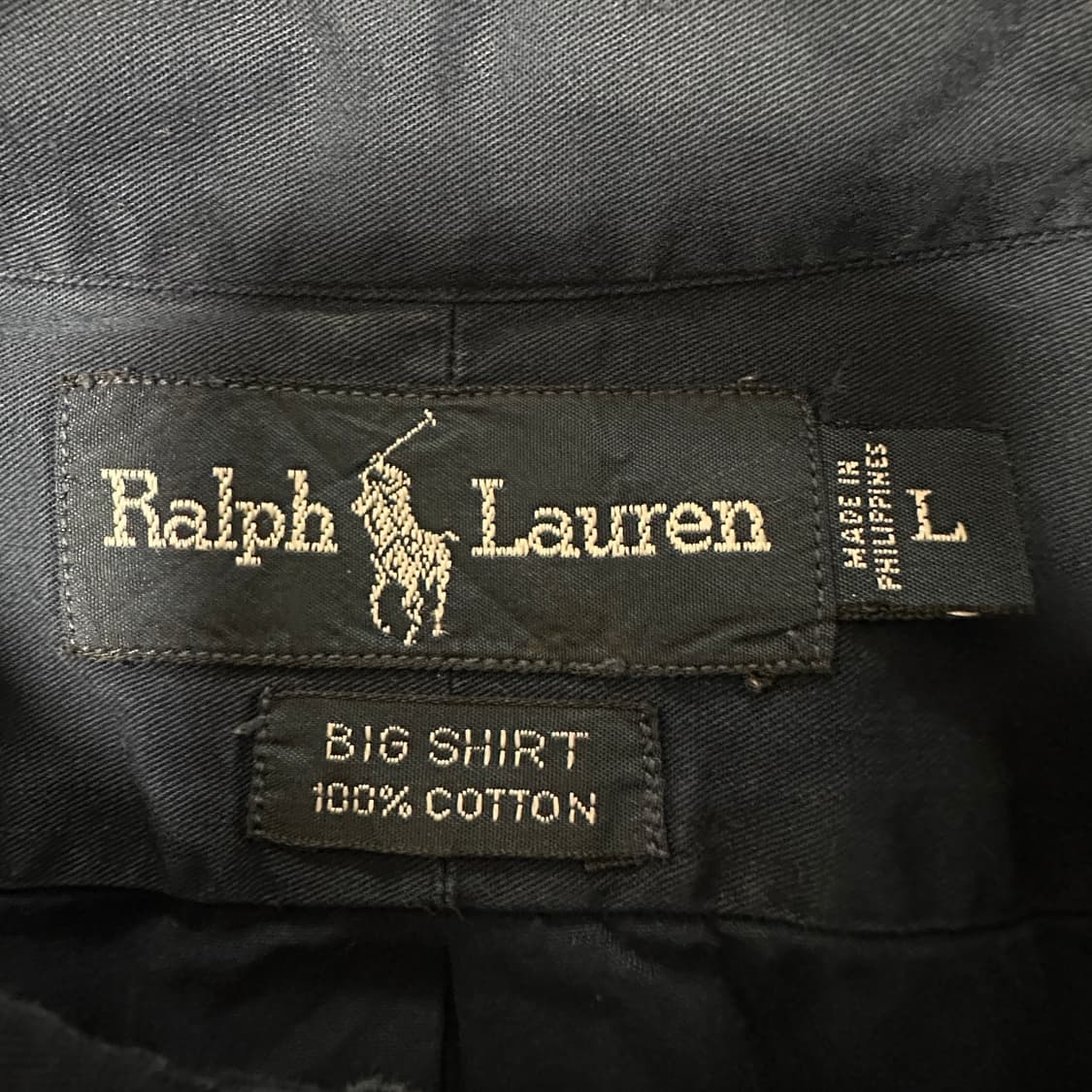 POLO RALPH LAUREN big shirt navy 상품이미지4