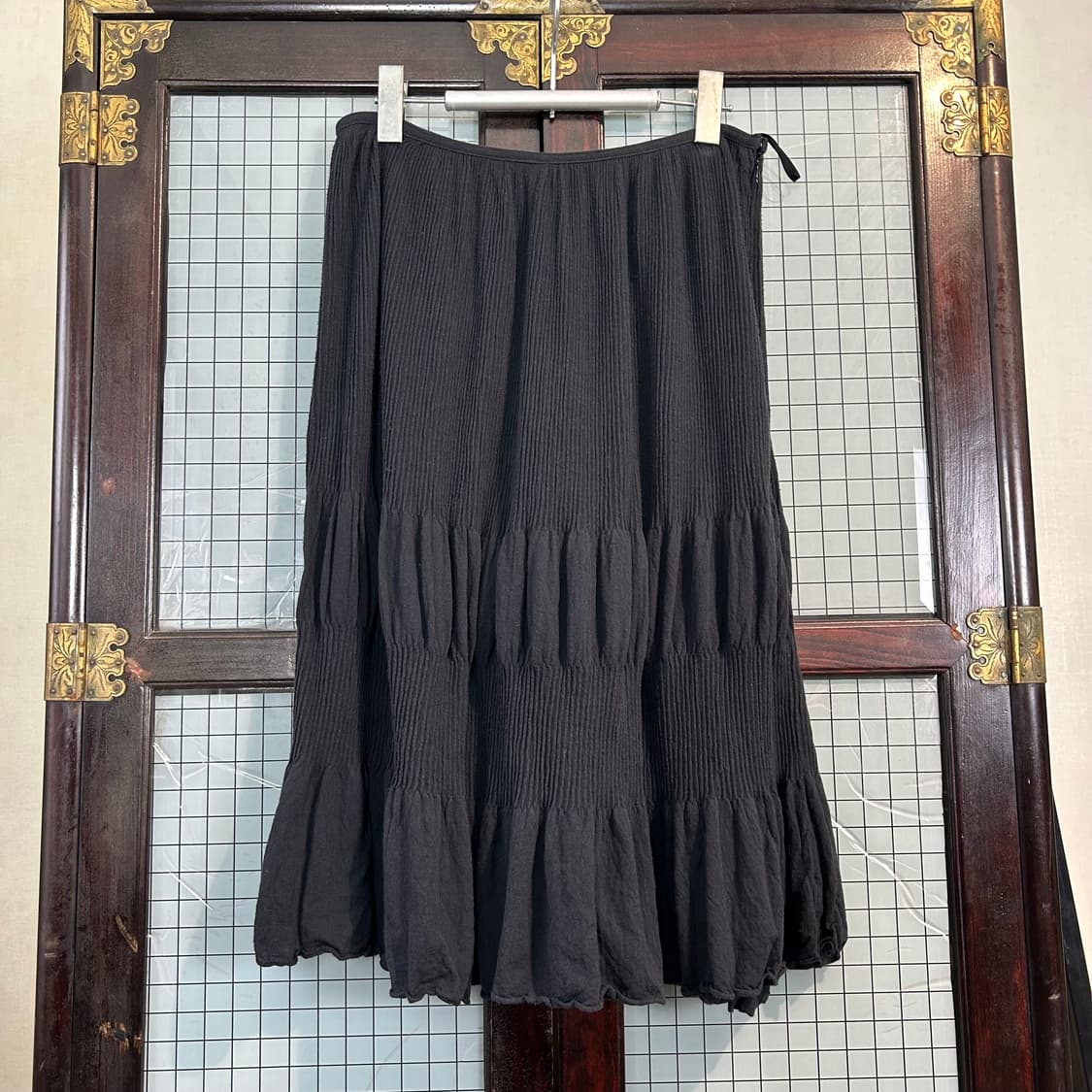 이세이미야케 립 니트 스커트 상품이미지3