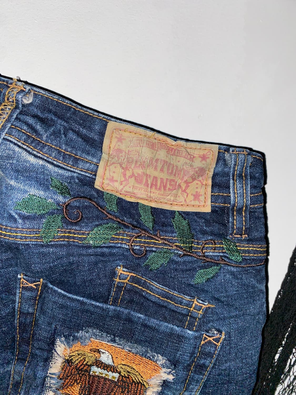 ꒰ঌ 이글 자수 패치워크 데님 팬츠 ໒꒱ 상품이미지8