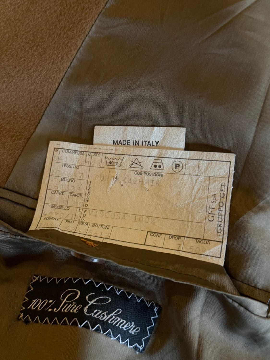 90s 조르지오 아르마니 100% 퓨어 캐시미어 자켓 100~105 상품이미지4