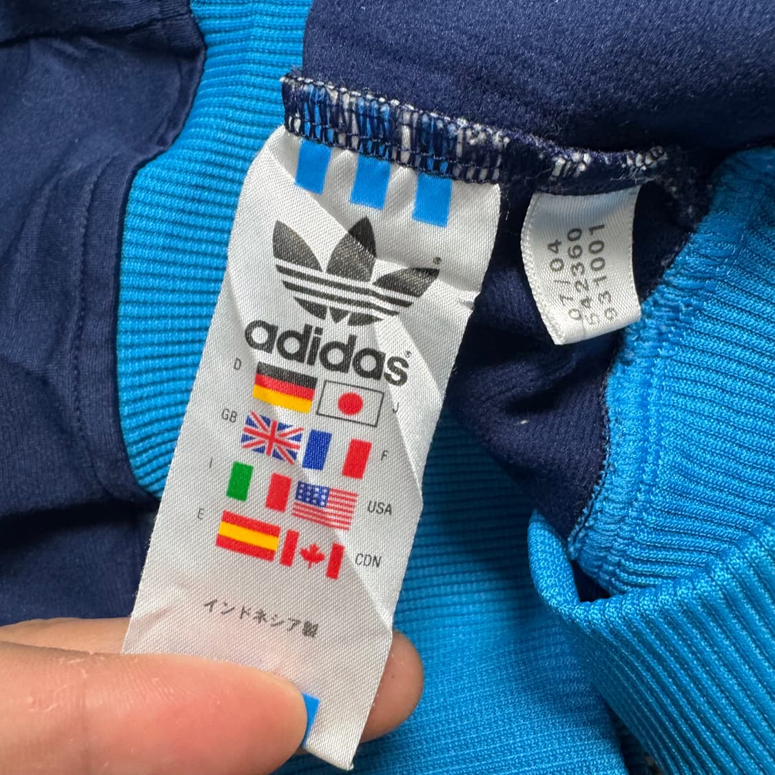 Name : 아디다스 올드스쿨 사이드라인 블루 져지 :)  상품이미지4