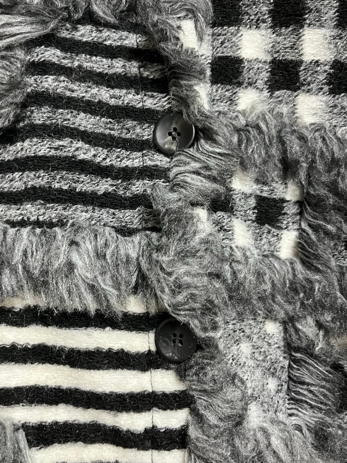 모노톤 패치워크 가디건 자켓 상품이미지2