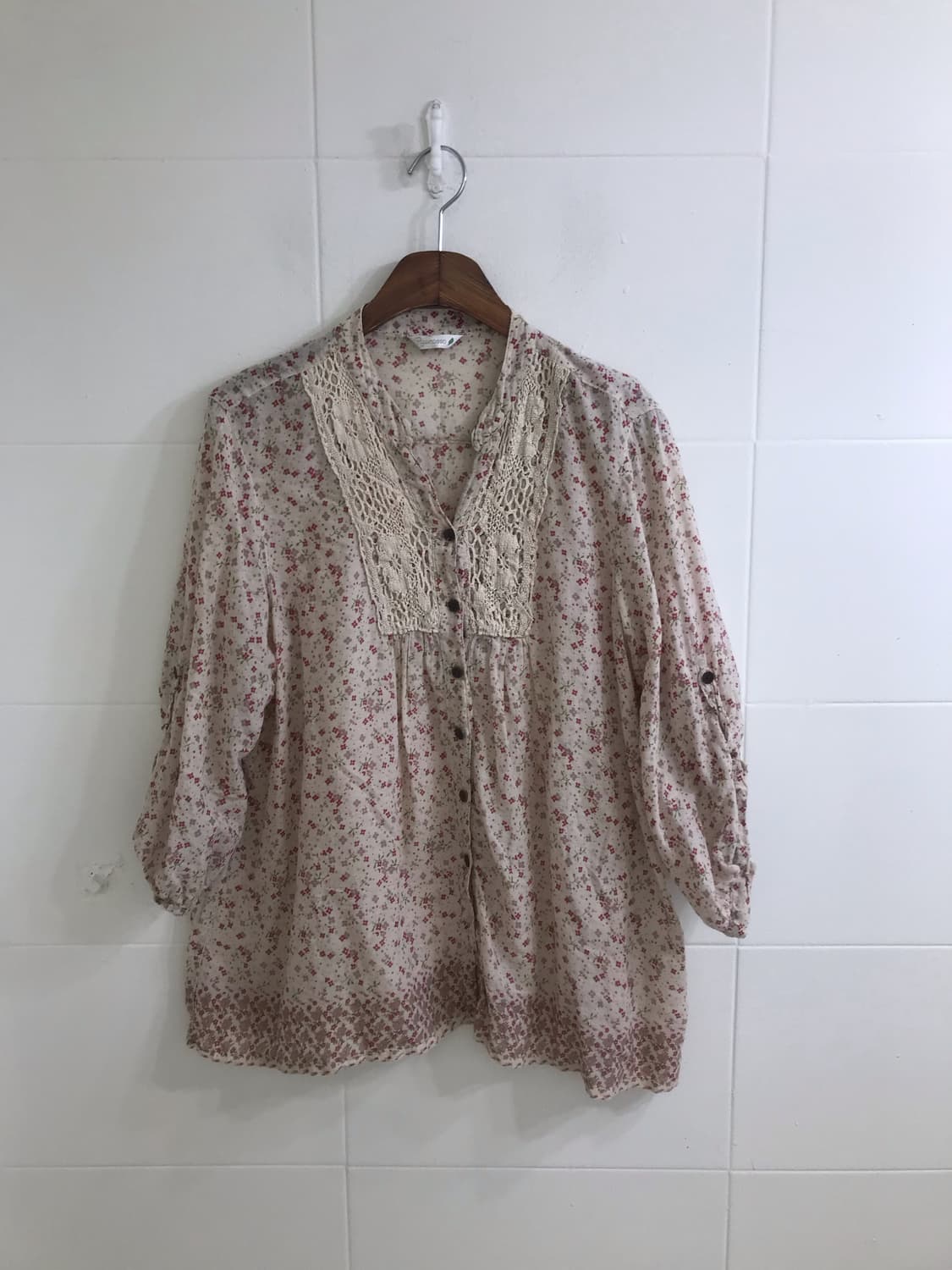 초코딸기 핑크 잔꽃 야상 하구미 모리걸 쿠루미 코디세트 상품이미지5