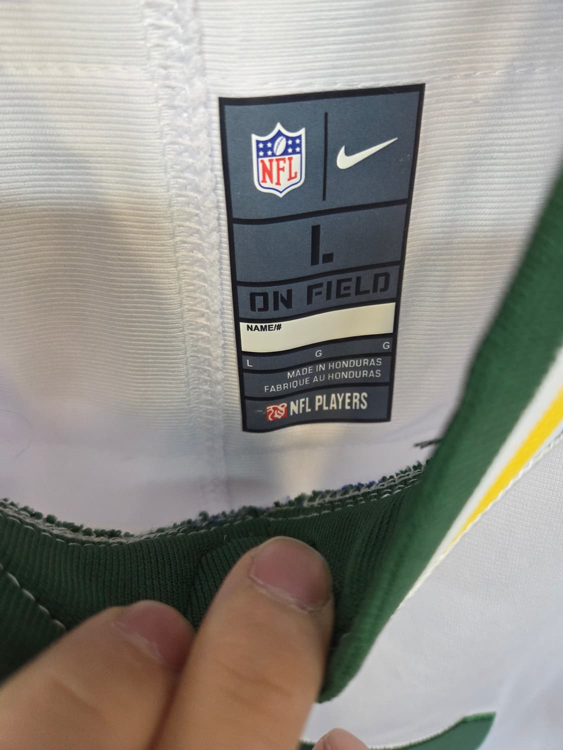 나이키 nfl 그린베이 패커스 럭비져지 반팔 L 상품이미지3