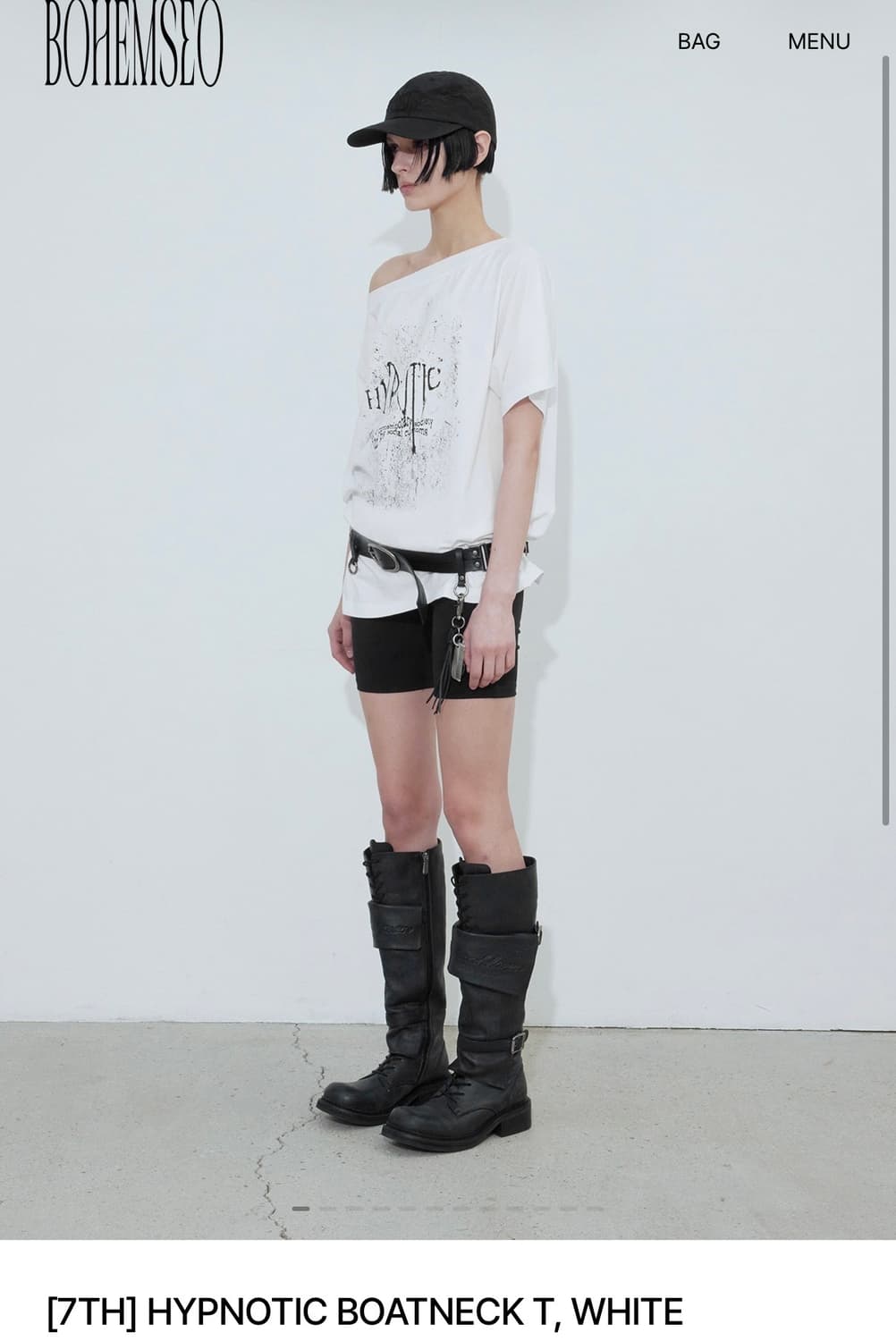 보헤미안서울 hypnotic boatneck 화이트 상품이미지1
