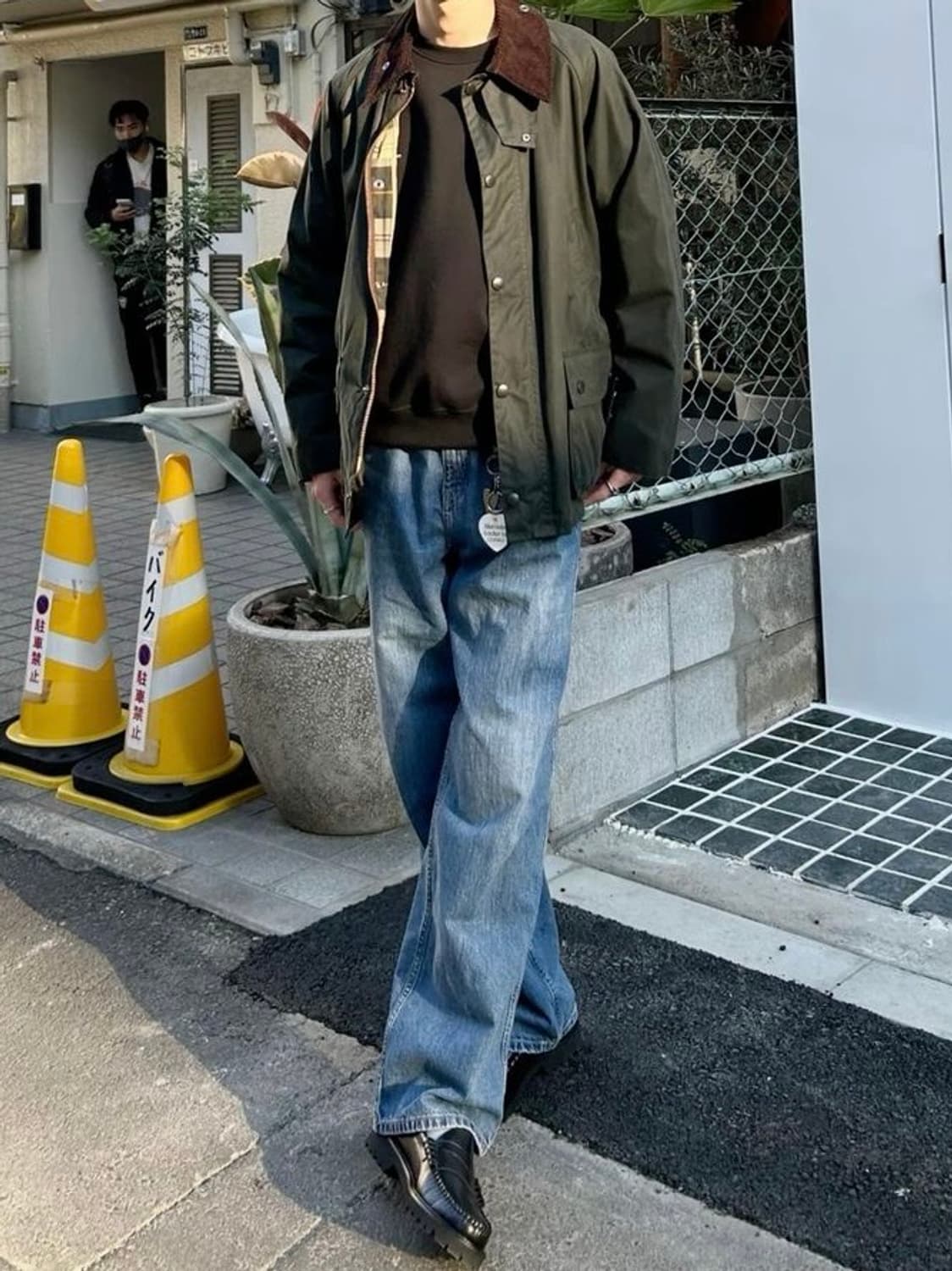 빈티지-바버(Barbour) 빈티지 워시드 왁싱 클레식 자켓 상품이미지1