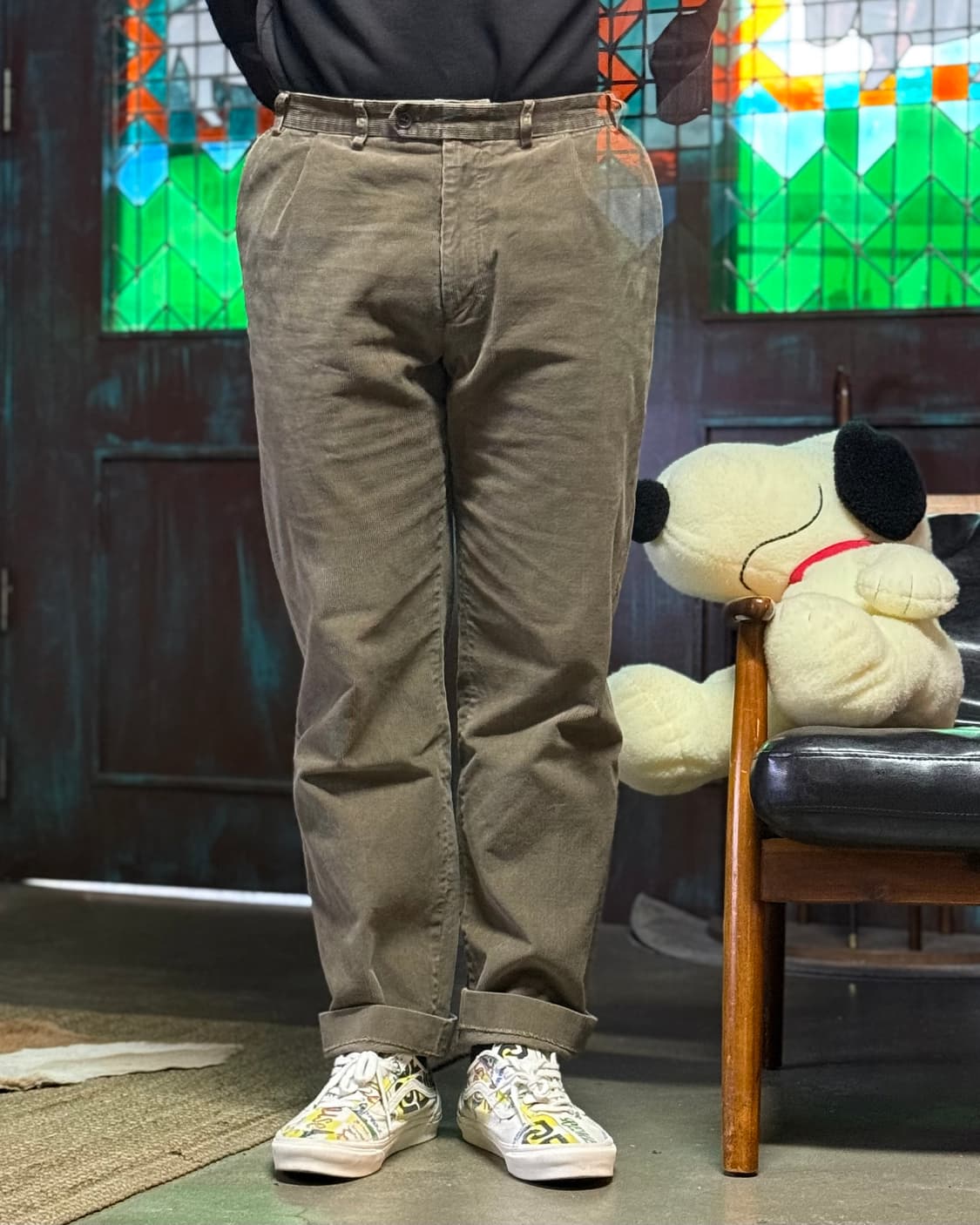 90‘s 로렌 랄프로렌 투턱 코듀로이 앤드류 팬츠 34 상품이미지7