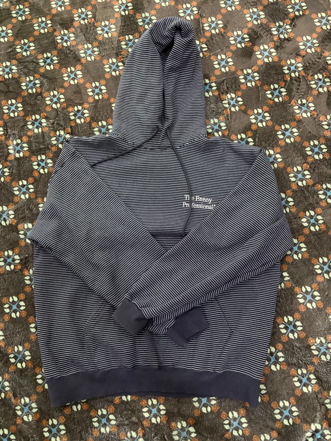 Ennoy 엔노이 스트라이프 보더 후드 25AW 상품이미지1