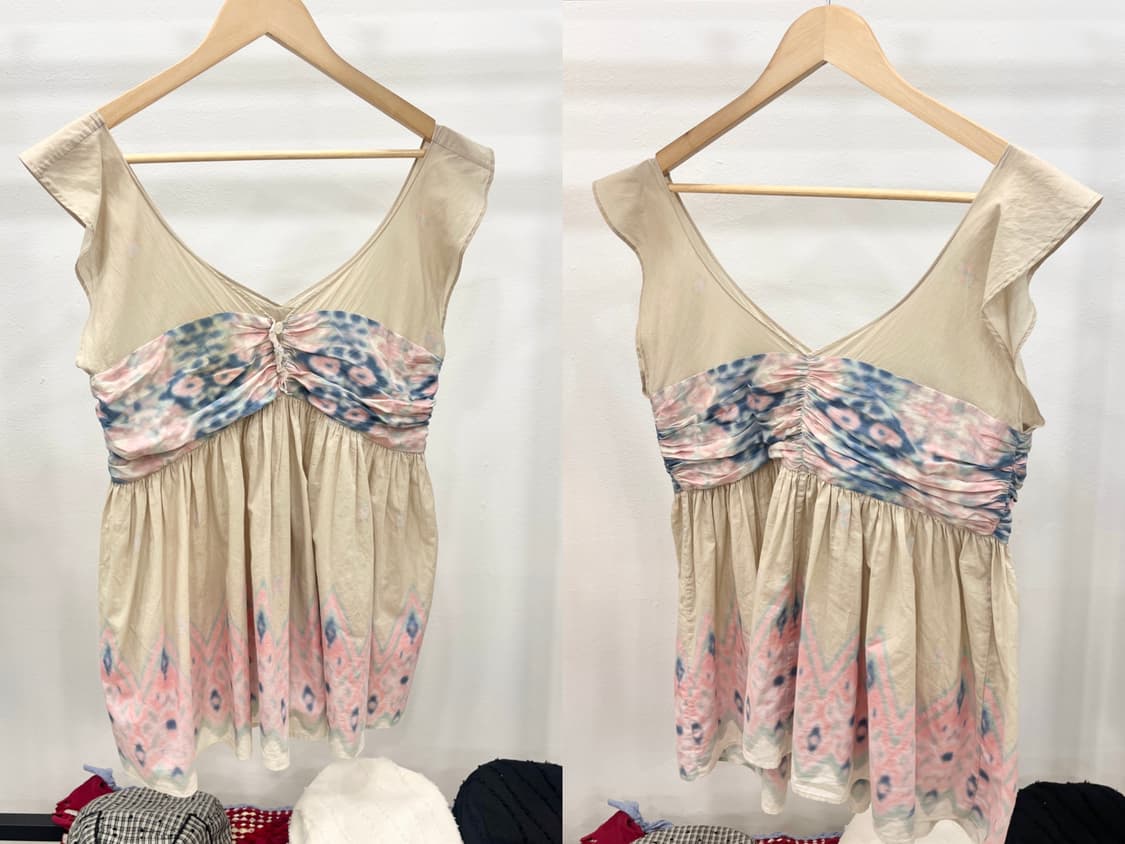 Soft tie-dye empire blouse 상품이미지7