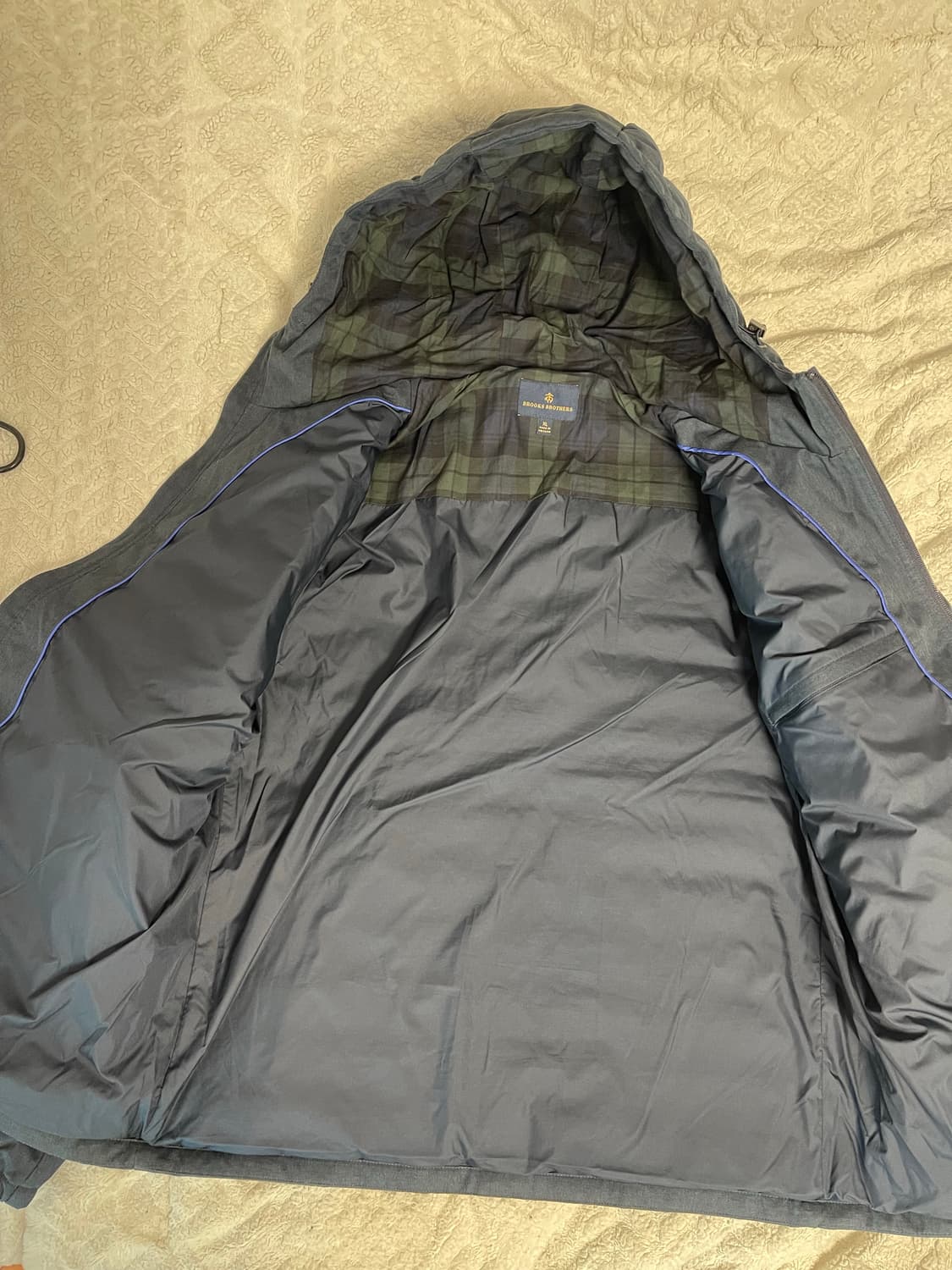브룩스 브라더스 퀼팅 후드 덕다운 네이비 XL 상품이미지5