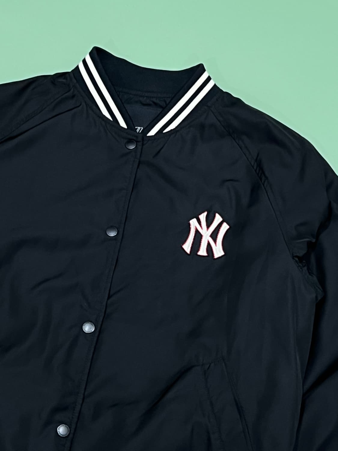 (S) MLB X DISNEY 미키 우븐 베이스볼 점퍼 상품이미지3