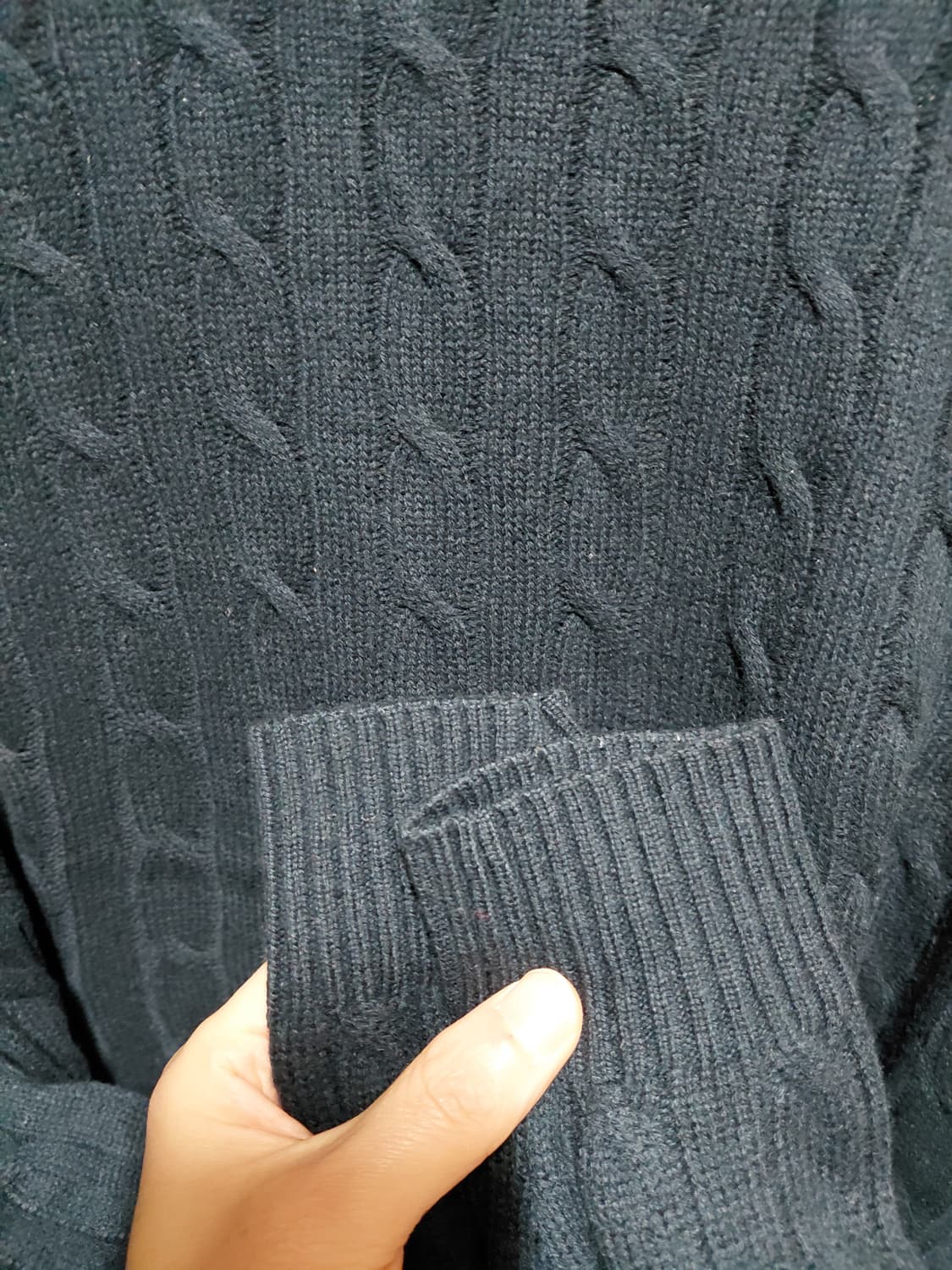 [리디아바인]울100 케이블 니트 M(100)사이즈 상품이미지6