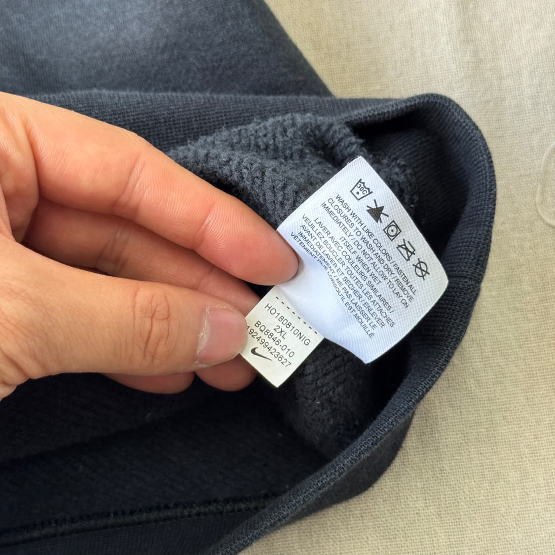 나이키 해외판 플라워 반집업 맨투맨 XXL 상품이미지7