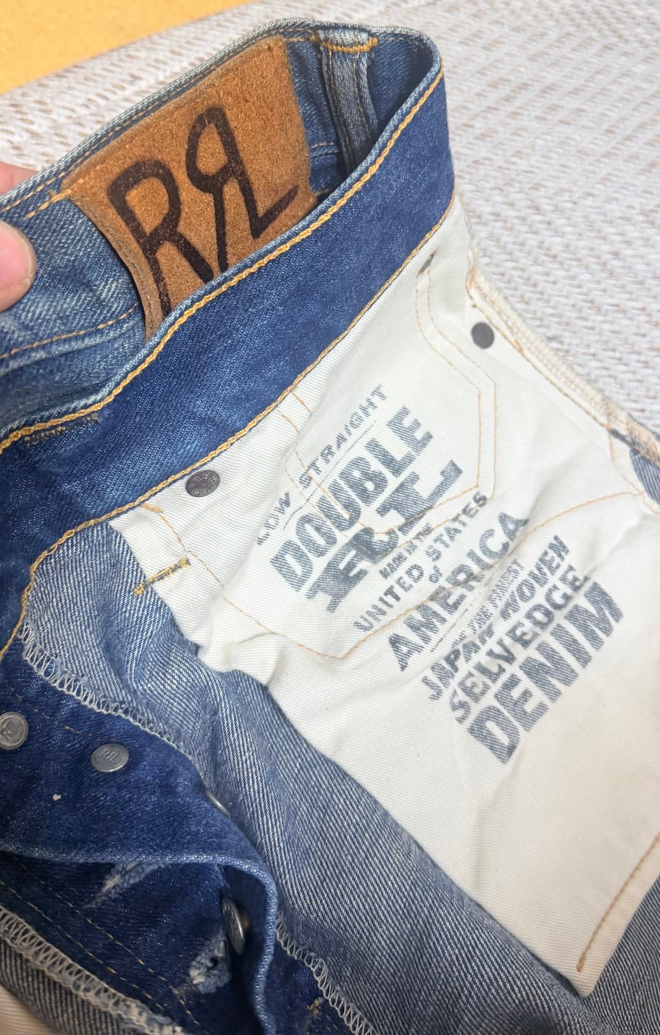 더블알엘 2011출 오리지널 디스 워싱 스트레이트 셀비지 상품이미지5