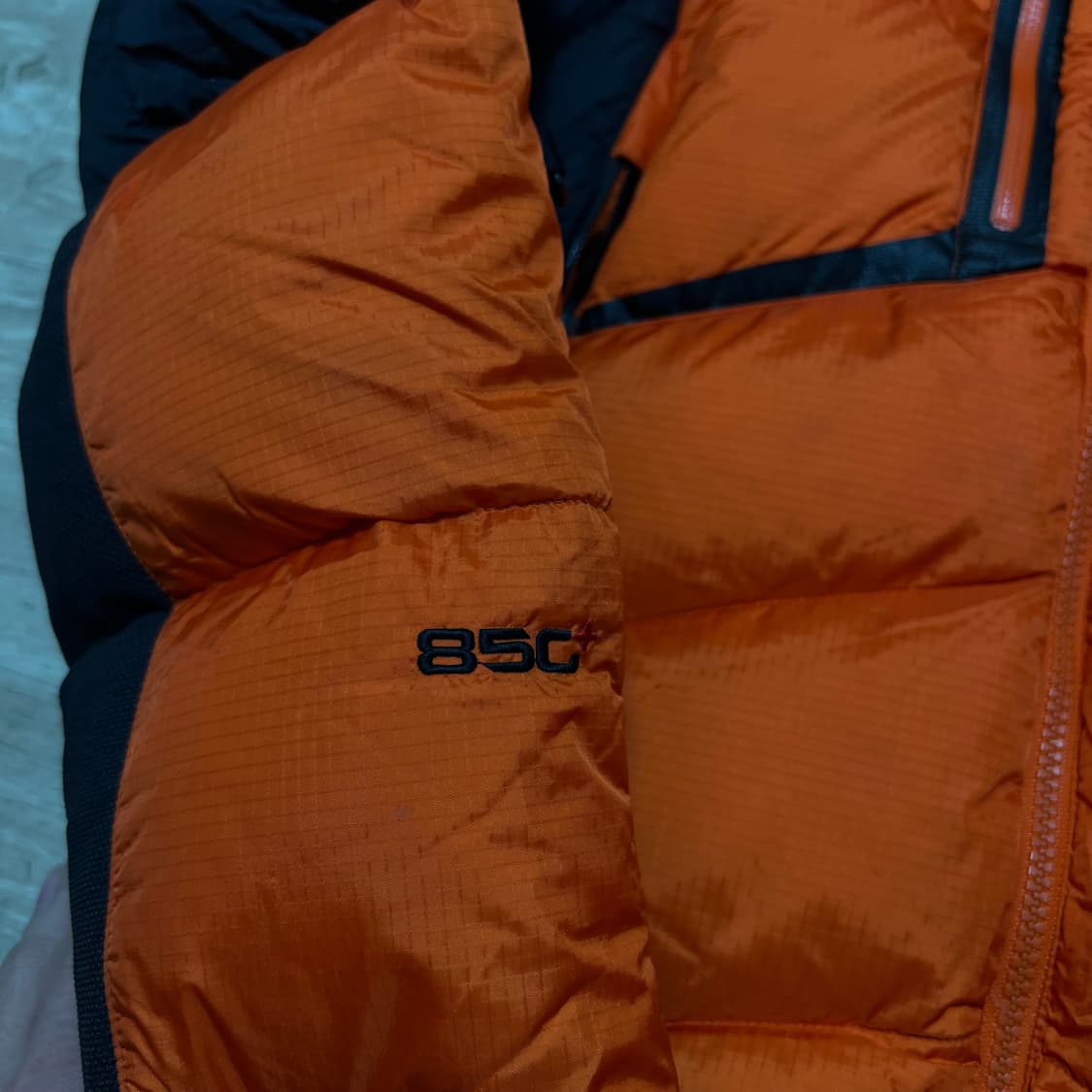 코오롱 윈드스토퍼 덕다운 800 후드 패딩 점퍼 [오렌지] L/100 상품이미지6