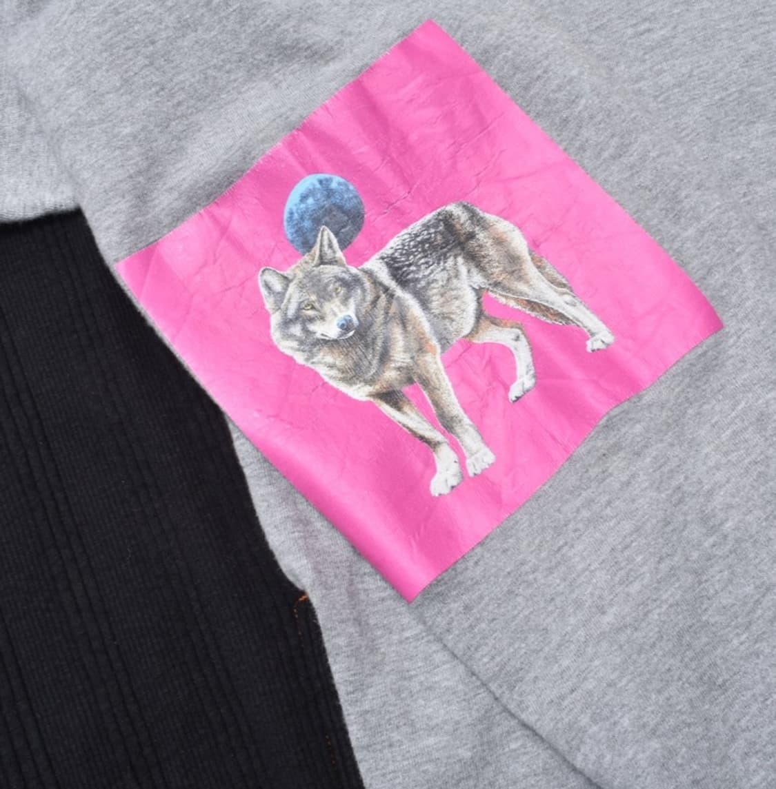 지에다 배색 프린팅 패치 긴팔 롱슬리브 티셔츠 L/S M25042110 상품이미지8