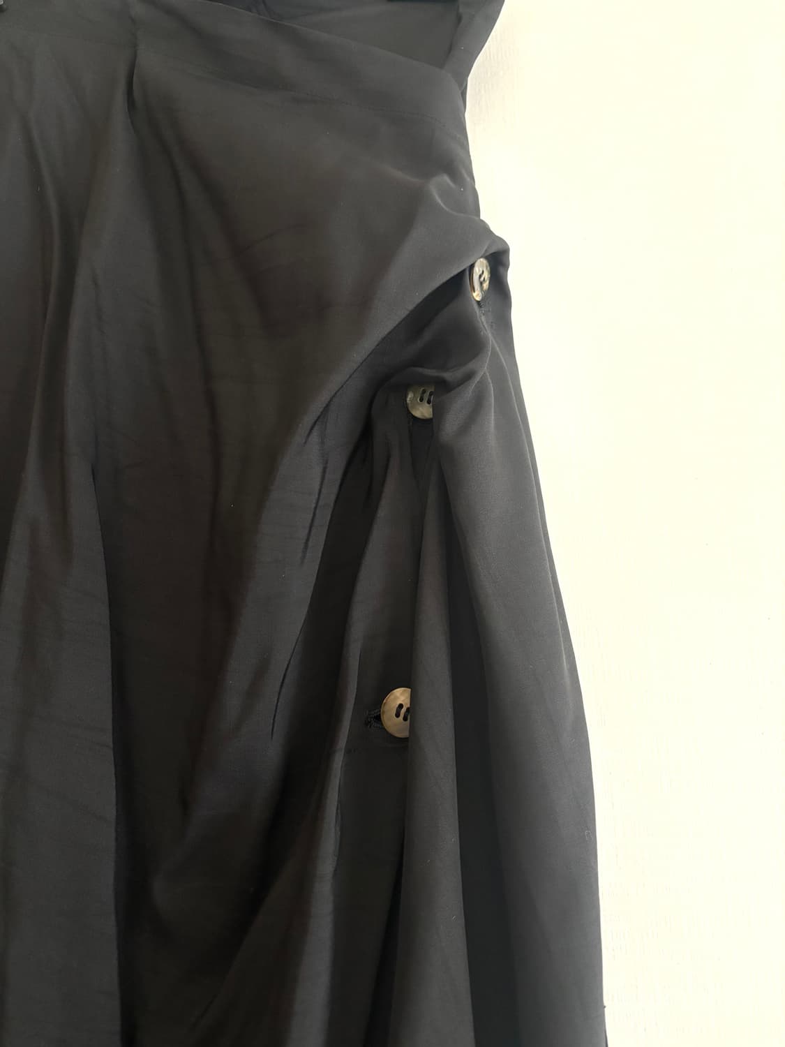 꼼데가르송 트리콧 90s 버튼 실크 스커트 상품이미지2