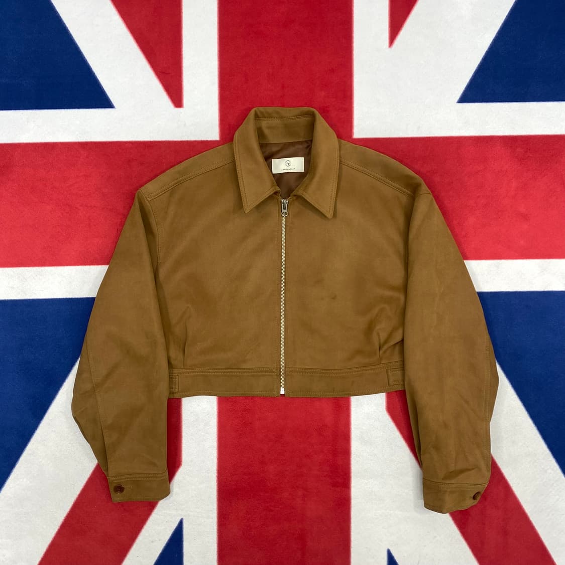 런던플랏 위드아웃썸머 크롭 스웨이드 자켓 onesize 상품이미지1