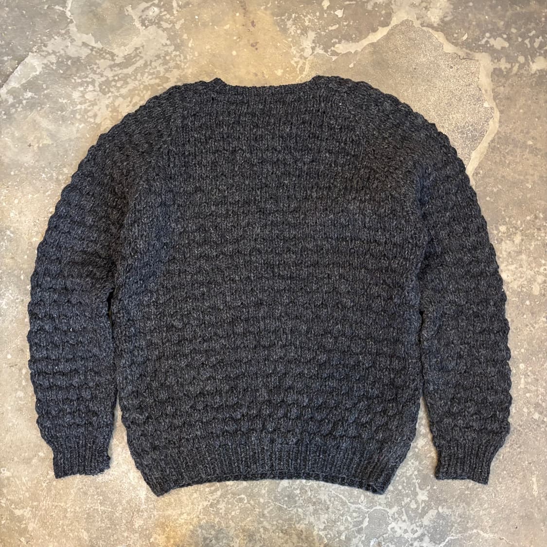 올드 핸드 니트 울 헤비 와플 스웨터 상품이미지2