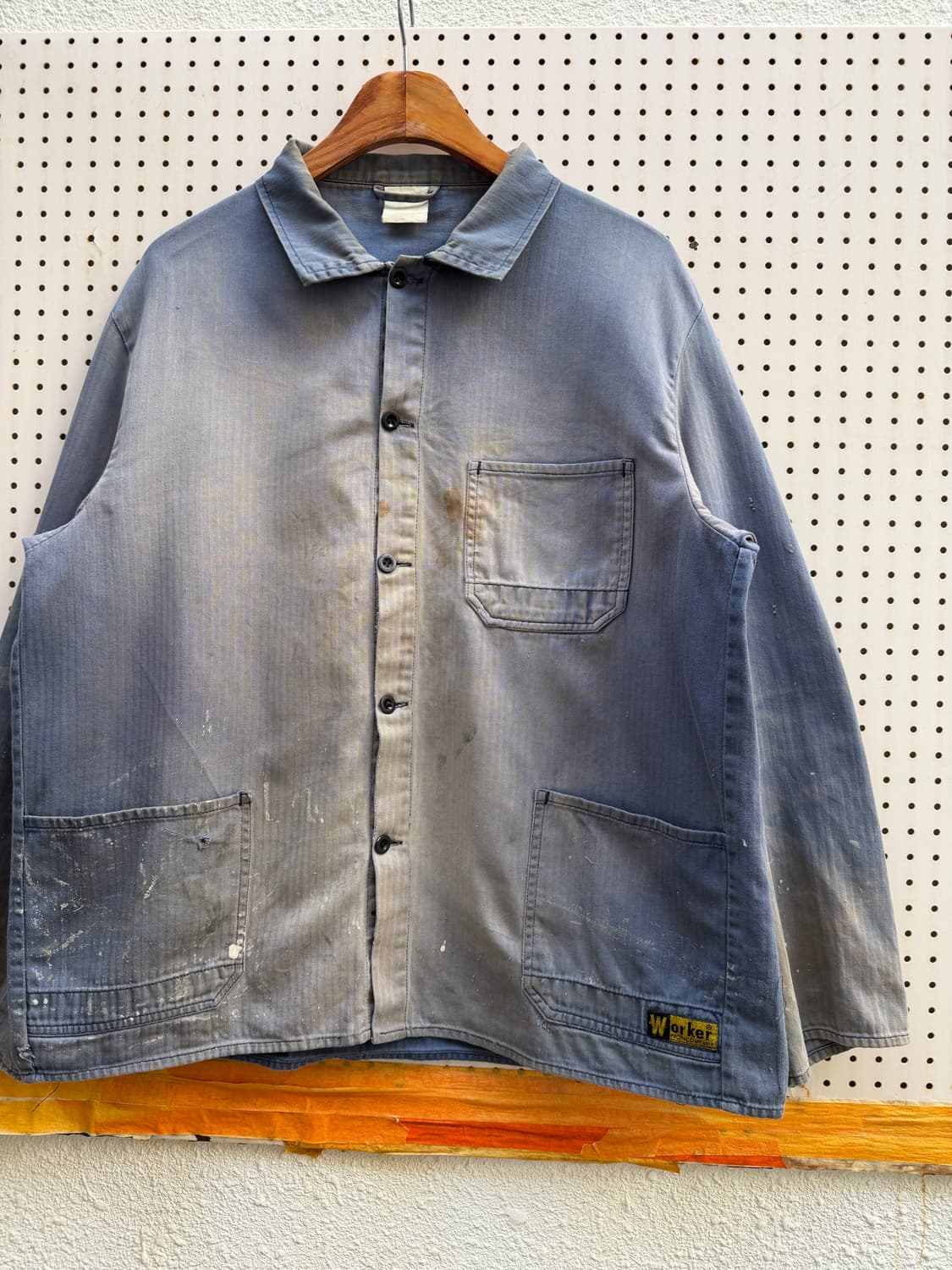 HARD SUN FADED DISTRESSED 썬페이드 헤링본 워크자켓 상품이미지4
