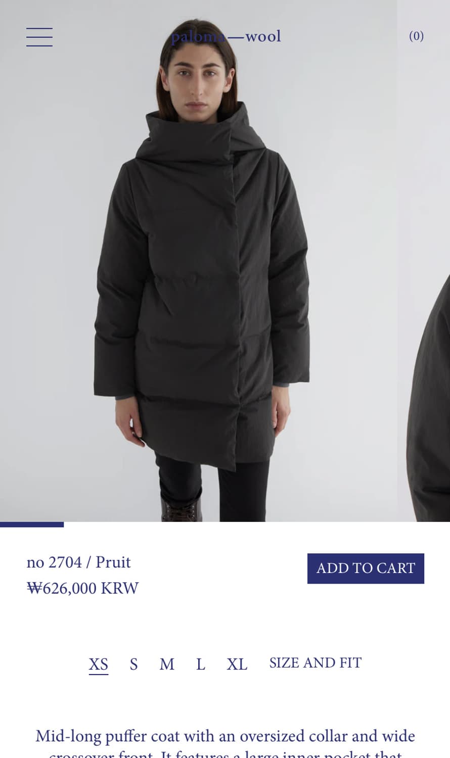 (S,M) 팔로마울 no2704 Pruit 패딩 상품이미지9