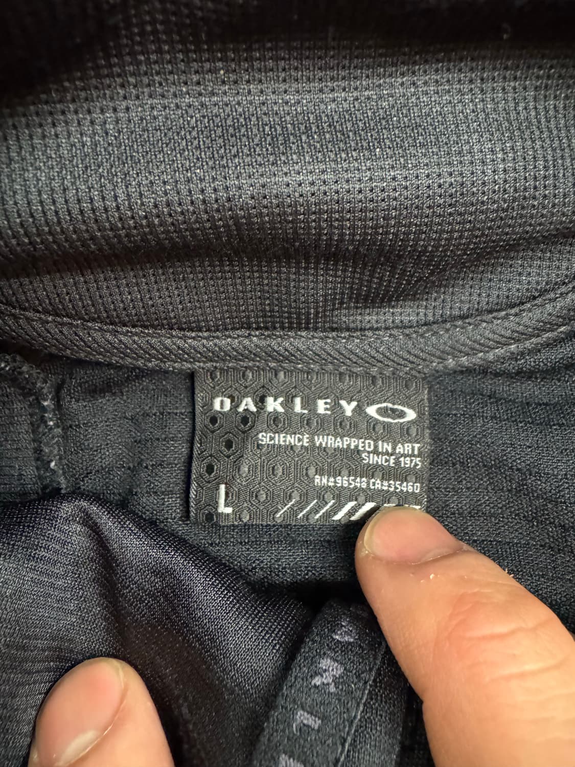 L)오클리 빈티지 검/골 트랙탑 져지 집업 상품이미지3