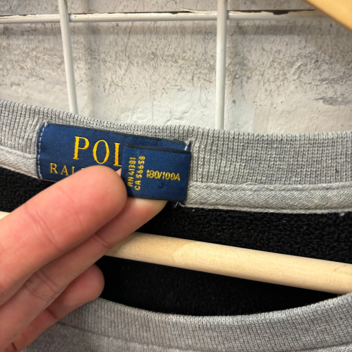 폴로 랄프 로렌 베이직 그레이 스웻셔츠 L 상품이미지7