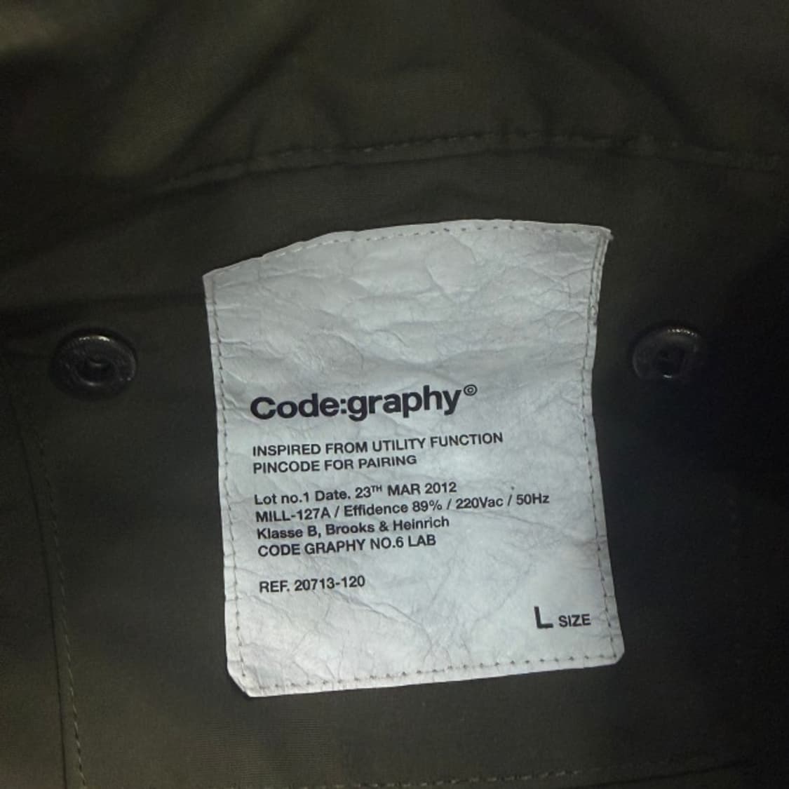 100 코드그라피 숏야상 자켓 상품이미지3