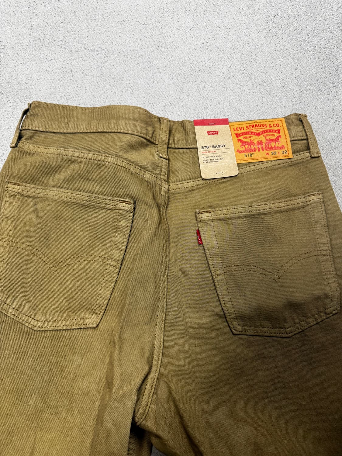 리바이스 578배기진 워시드카키 32사이즈 상품이미지5