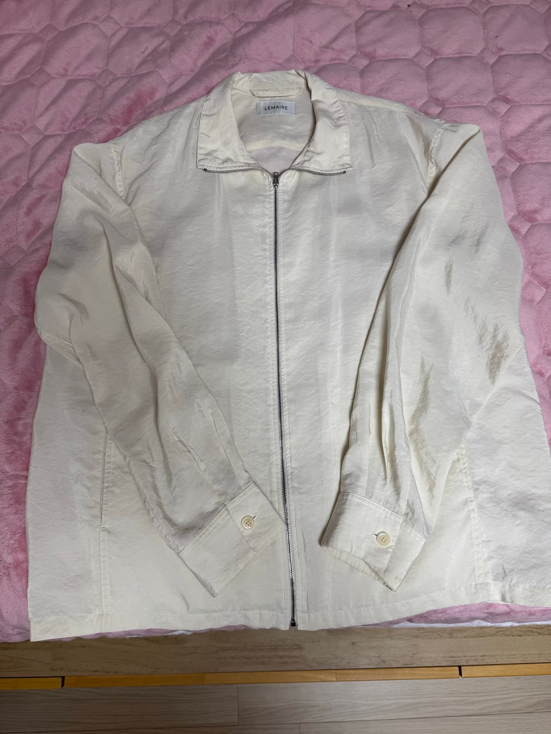 르메르 드라이실크 베이지 셔츠자켓 상품이미지1