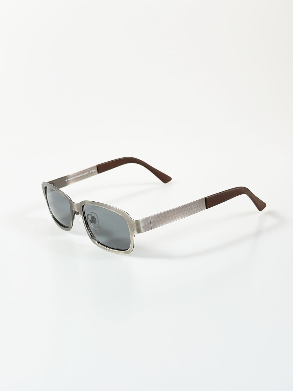 90s REGENCY 실버 메탈릭 스퀘어 빈티지 선글라스 상품이미지3