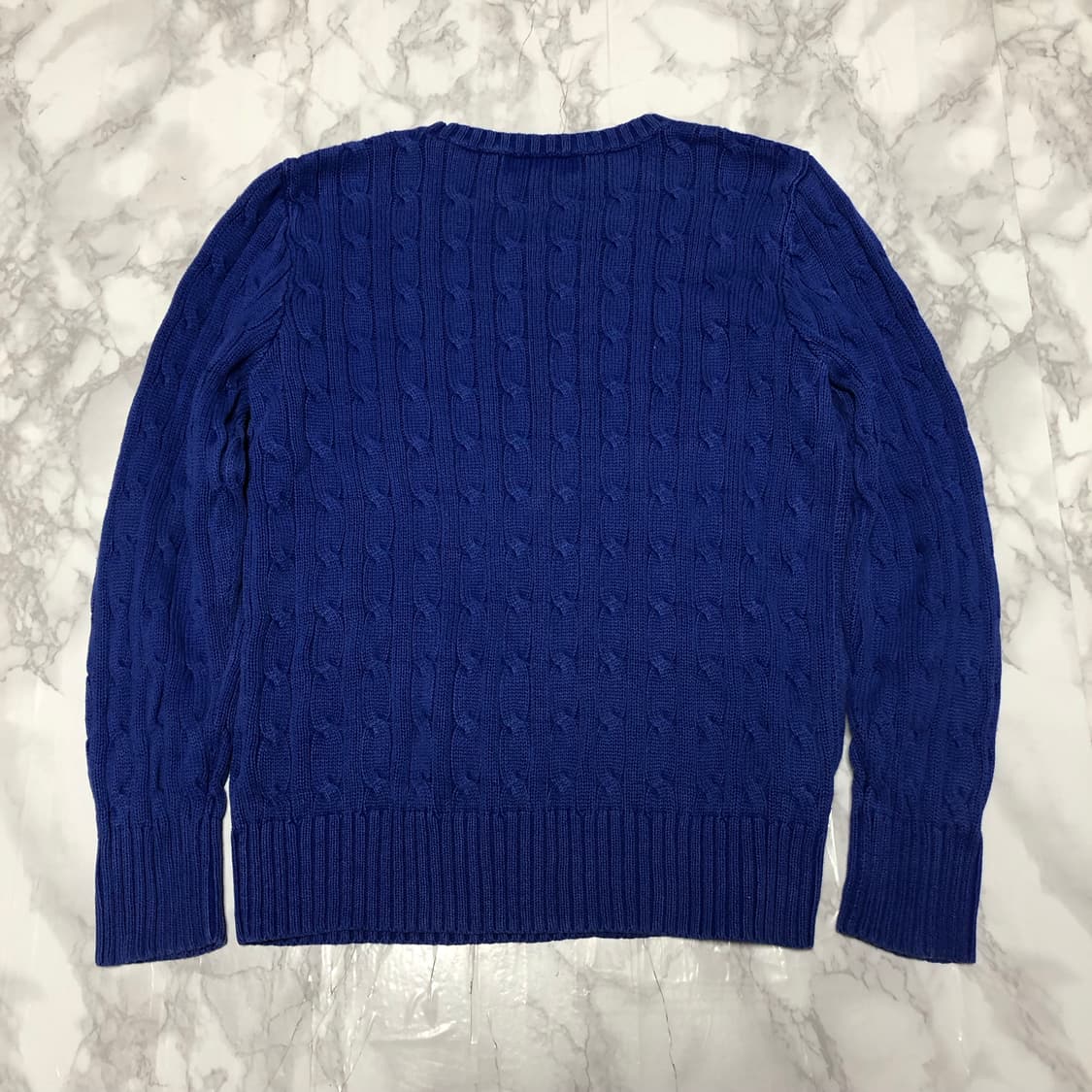 폴로 랄프로렌 니트 마린블루 꽈배기 상품이미지3