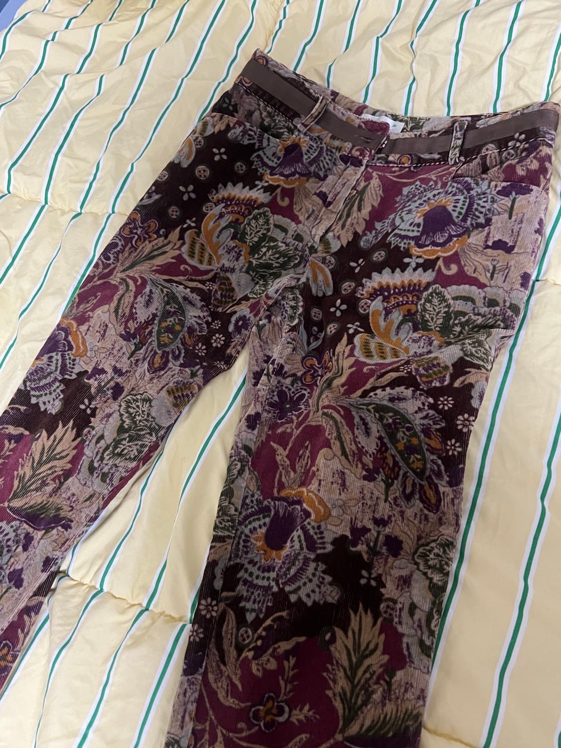 빈티지 페이즐리 코듀로이 팬츠 상품이미지1