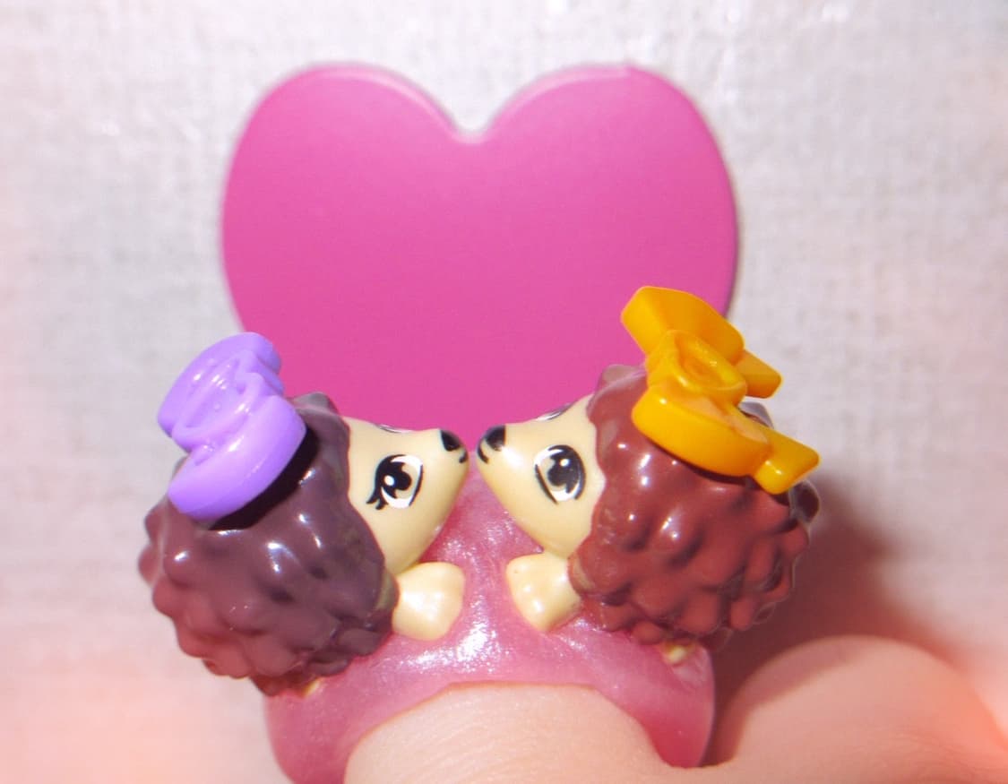 Hedgehog couple ring 🦔💋 상품이미지1