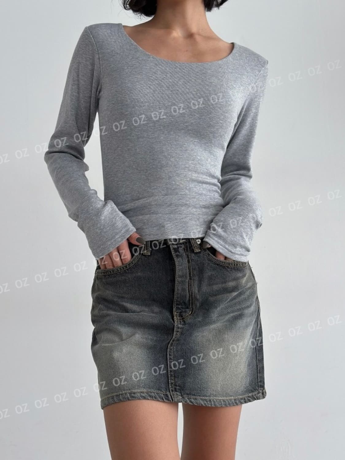 오즈브릿지 웨스턴데님 스커트 새상품 (블랙업 어텀 도매처) 상품이미지5