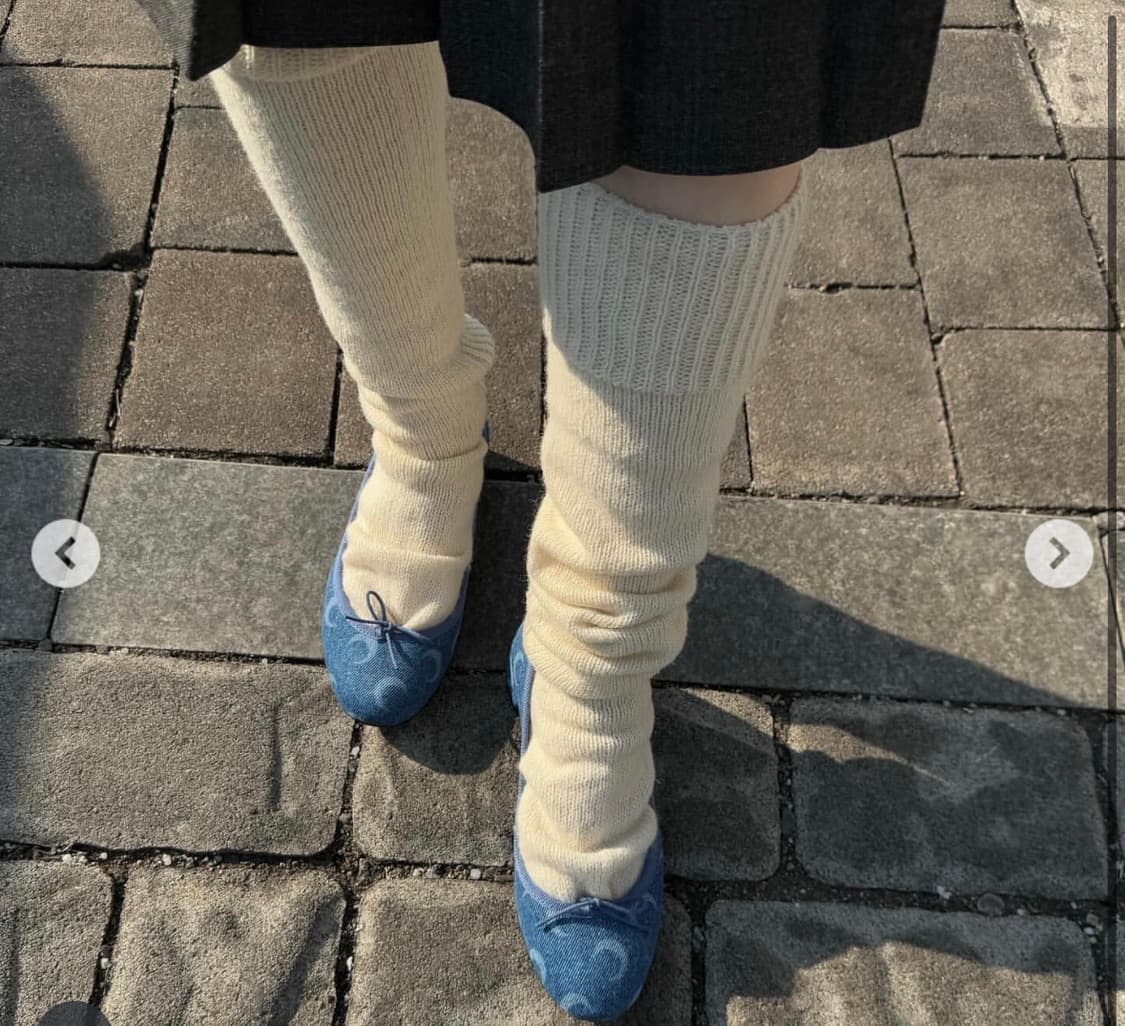 후미카 우치다 헤비 울 니삭스 상품이미지2