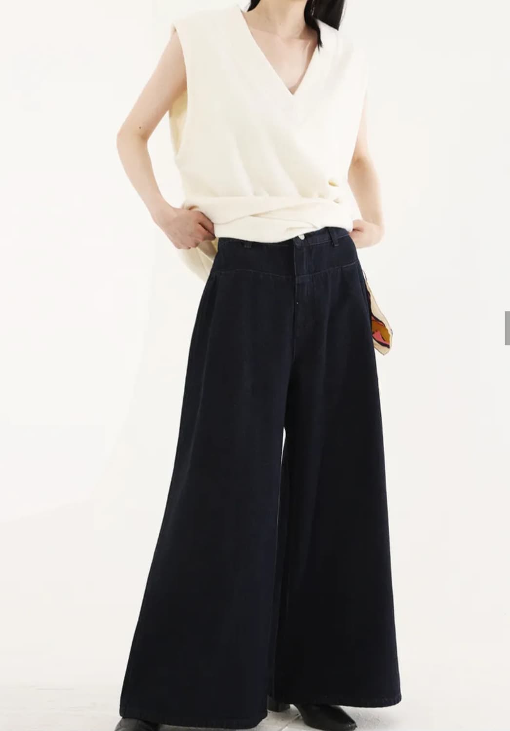 와이드 인디고 진 상품이미지1