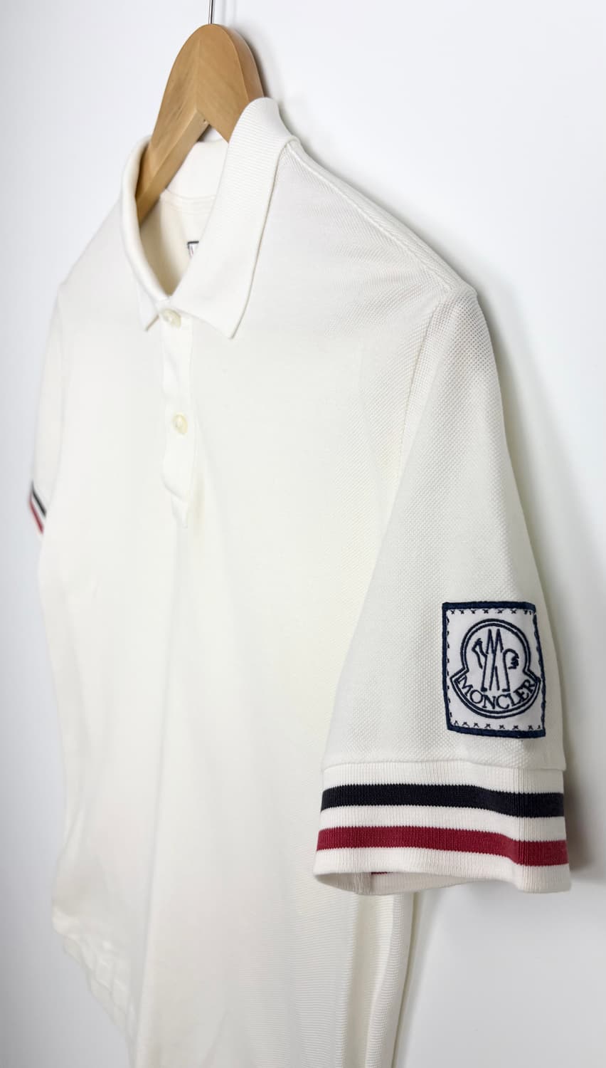 몽클레어 감마블루 화이트 폴로 셔츠 상품이미지3