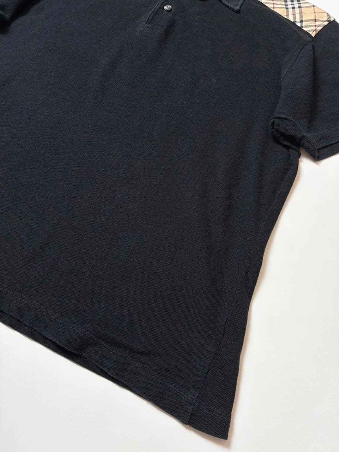 버버리 체크 칼라 코튼 폴로 반팔 티셔츠 PN9496 상품이미지4