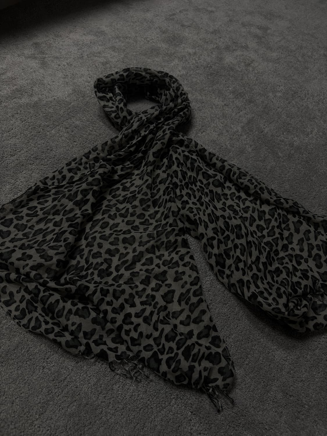 Vintage vkei punk mood leopard scarf 상품이미지2