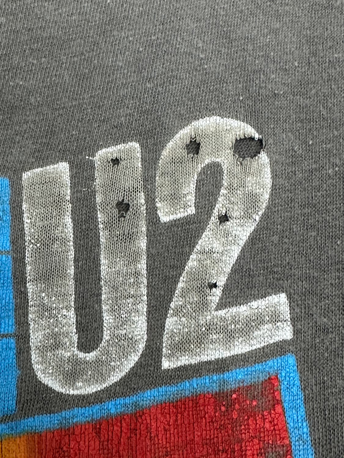 1983' U2 Under a Red Blood Sky 투어 티셔츠 M 상품이미지10