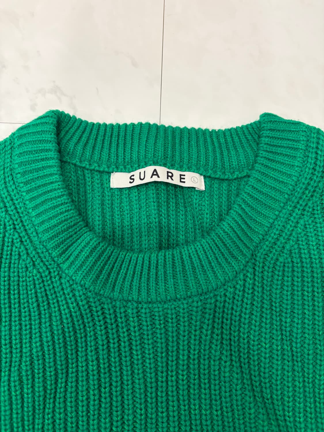 수아레 워셔블하찌니트그린L 상품이미지3