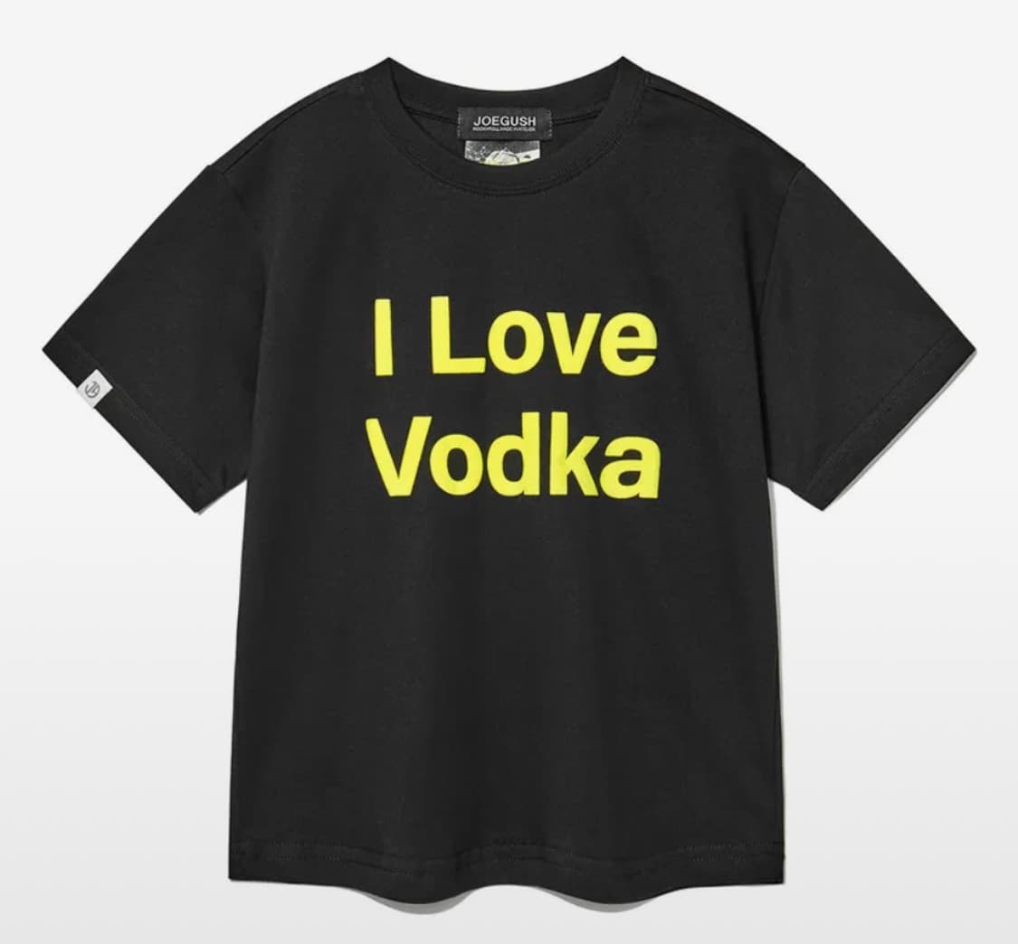 조거쉬 joegush I Love Vodka 크롭 티셔츠 상품이미지1