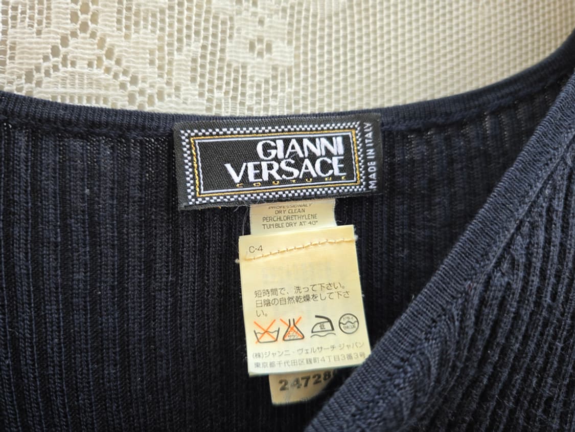 지아니 베르사체 실크 골지 니트 (made in italy) 상품이미지2