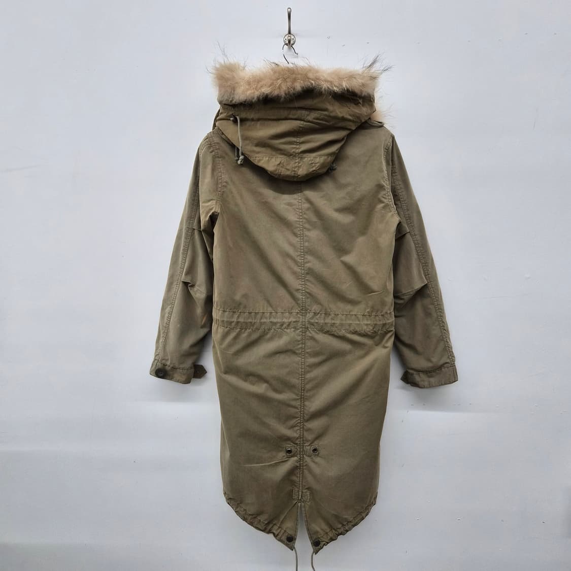 아비렉스 카키색 퍼 후드 야상 코드 남성 M 상품이미지6