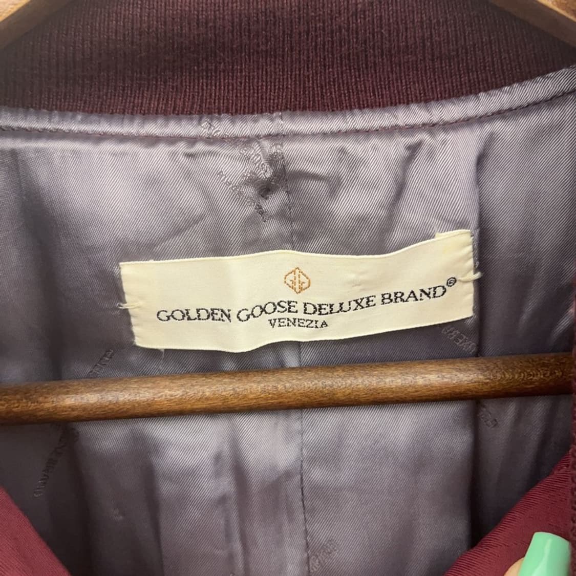 골든 구스 레트로 버건디 항공 자켓 M C06784 상품이미지5