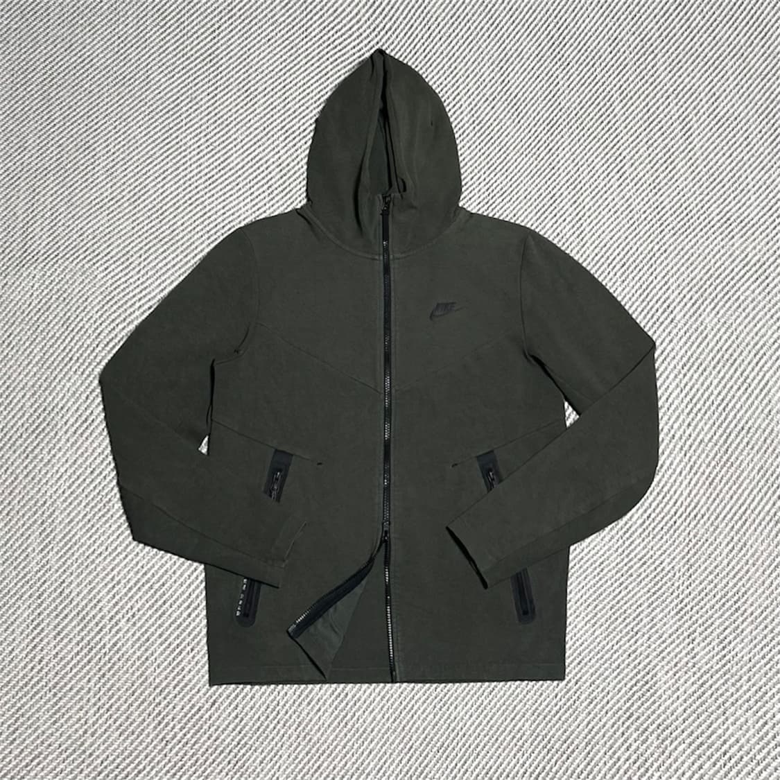[M] Nike 나이키 테크팩 카키 투웨이 후드집업 자켓 상품이미지1